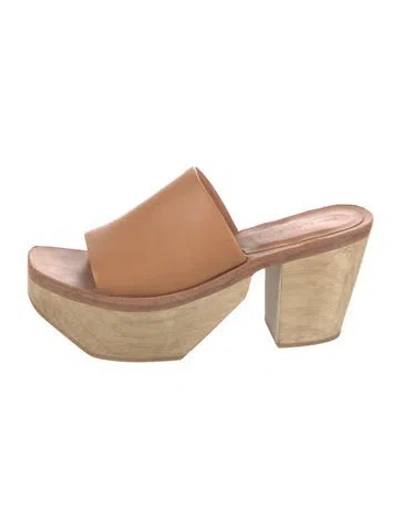 Pre-owned Rachel Comey Leather Mules In Brown