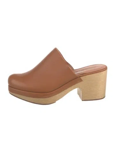 Pre-owned Rachel Comey Leather Mules In Brown