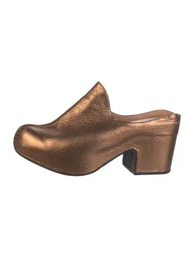 Pre-owned Rachel Comey Leather Mules In Brown