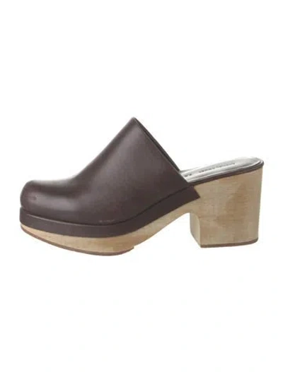 Pre-owned Rachel Comey Leather Mules In Brown