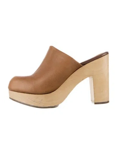 Pre-owned Rachel Comey Leather Mules In Brown