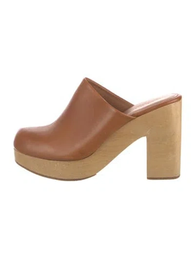 Pre-owned Rachel Comey Leather Mules In Neutral