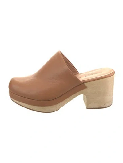 Pre-owned Rachel Comey Leather Mules In Neutral