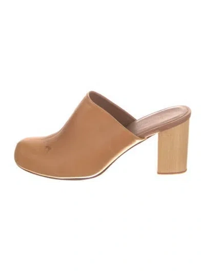 Pre-owned Rachel Comey Leather Mules In Neutral
