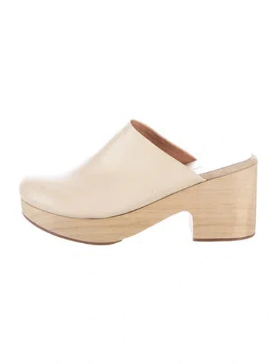 Pre-owned Rachel Comey Leather Mules In Neutral