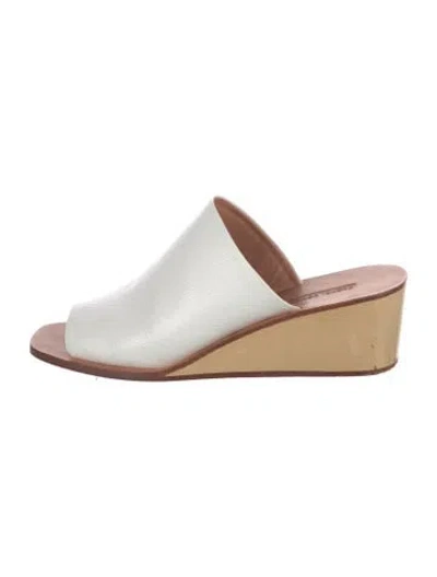Pre-owned Rachel Comey Leather Mules In White