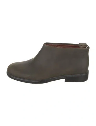 Pre-owned Rachel Comey Leather Rain Boots In Green