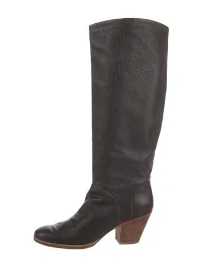 Pre-owned Rachel Comey Leather Riding Boots In Black