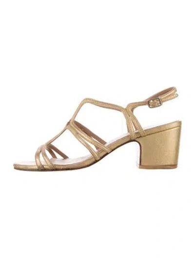 Pre-owned Rachel Comey Leather Sandals In Gold