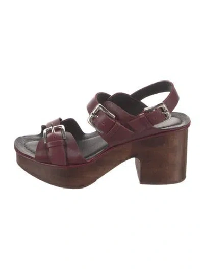 Pre-owned Rachel Comey Leather Sandals In Purple