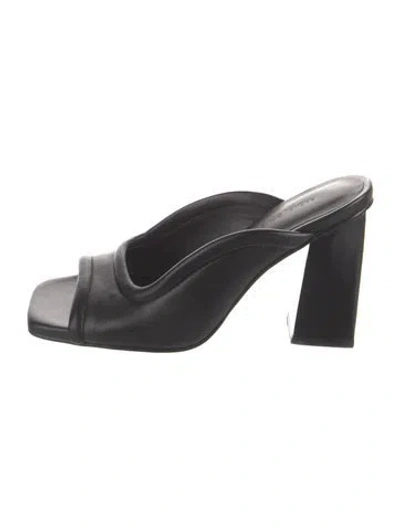 Pre-owned Rachel Comey Leather Slides In Black