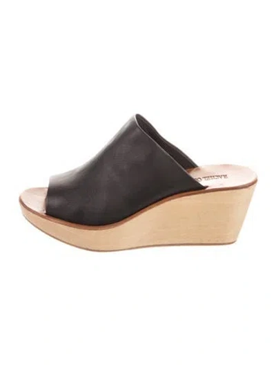 Pre-owned Rachel Comey Leather Slides In Black