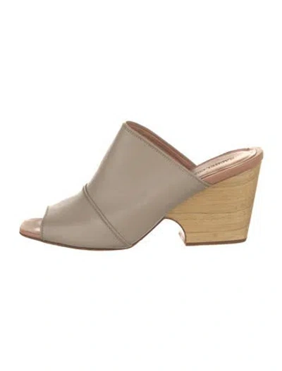 Pre-owned Rachel Comey Leather Slides In Neutral