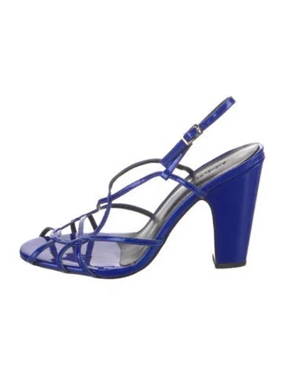 Pre-owned Rachel Comey Leather Slingback Sandals In Black