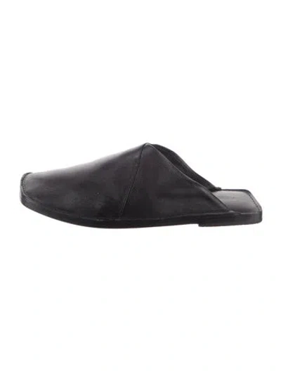 Pre-owned Rachel Comey Leather Slippers In Black