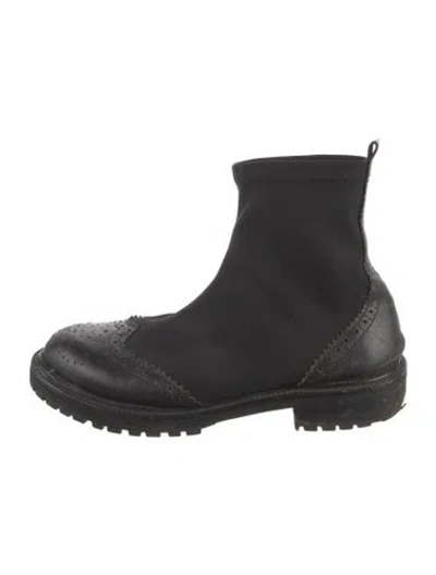 Pre-owned Rachel Comey Leather Sock Boots In Black
