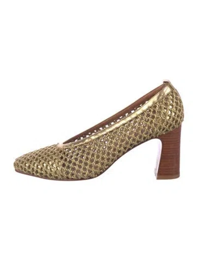 Pre-owned Rachel Comey Leather Trim Embellishment Pumps