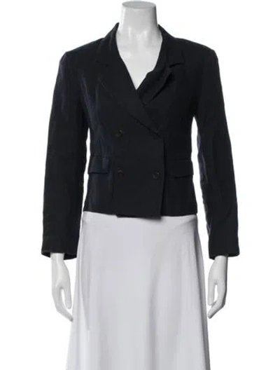Pre-owned Rachel Comey Linen Blazer In Blue