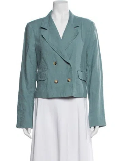 Pre-owned Rachel Comey Linen Blazer W/ Tags In Blue