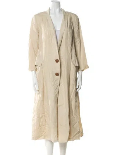 Pre-owned Rachel Comey Linen Coat In Neutral