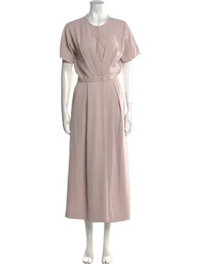 Pre-owned Rachel Comey Linen Crew Neck Jumpsuit In Pink