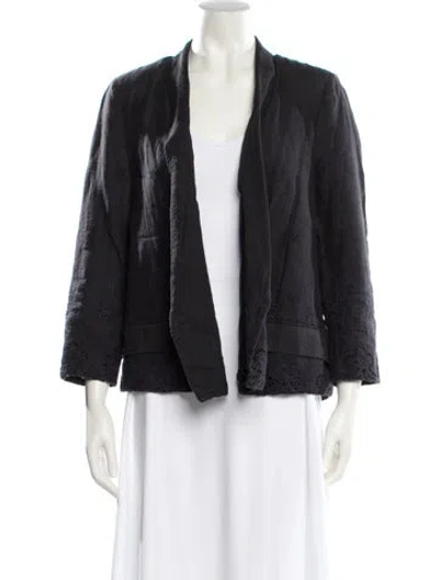 Pre-owned Rachel Comey Linen Jacket In Black
