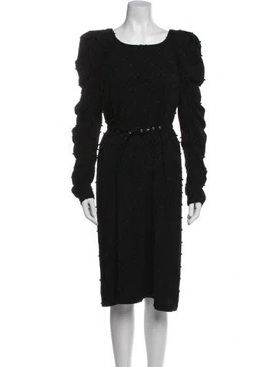 Pre-owned Rachel Comey Linen Midi Length Dress In Blue