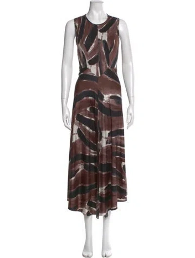 Pre-owned Rachel Comey Linen Midi Length Dress In Multi