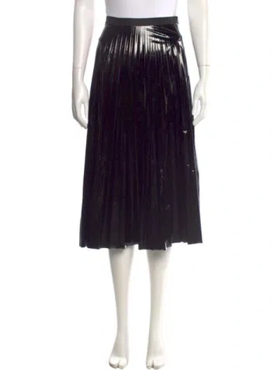 Pre-owned Rachel Comey Linen Midi Length Skirt In Black