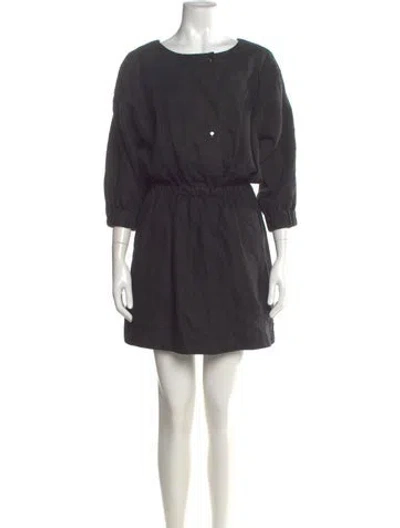 Pre-owned Rachel Comey Linen Mini Dress In Green