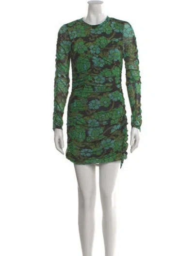 Pre-owned Rachel Comey Linen Mini Dress In Green