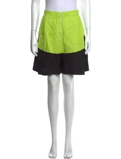Pre-owned Rachel Comey Linen Mini Shorts In Green