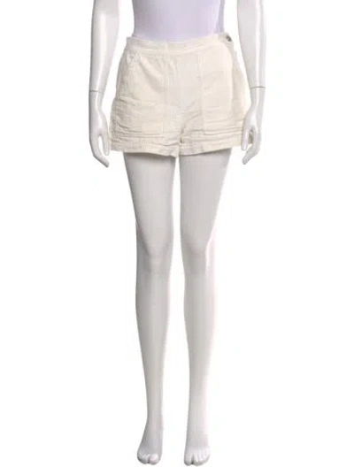 Pre-owned Rachel Comey Linen Mini Shorts In Neutral