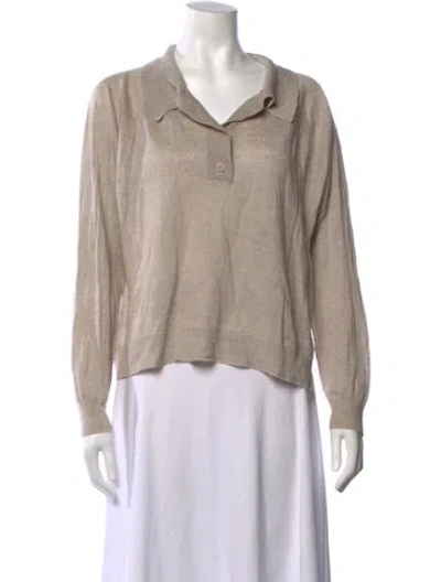 Pre-owned Rachel Comey Linen Sweater In Neutrals