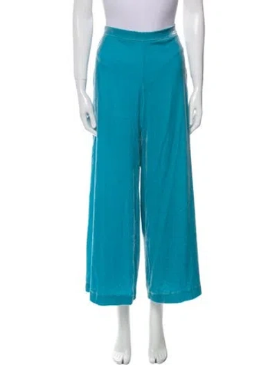Pre-owned Rachel Comey Linen Wide Leg Pants In Blue