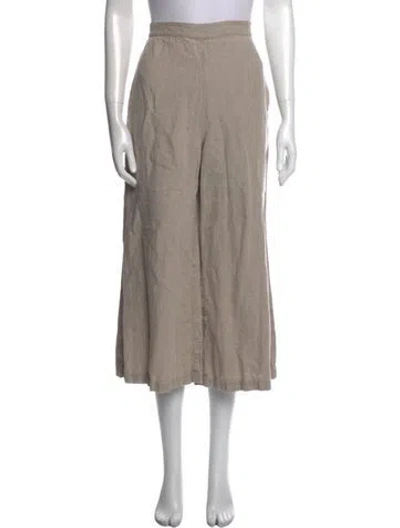 Pre-owned Rachel Comey Linen Wide Leg Pants In Gray
