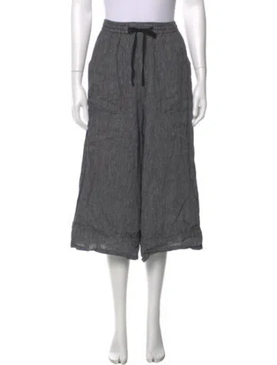 Pre-owned Rachel Comey Linen Wide Leg Pants In Gray