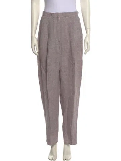 Pre-owned Rachel Comey Linen Wide Leg Pants In Purple