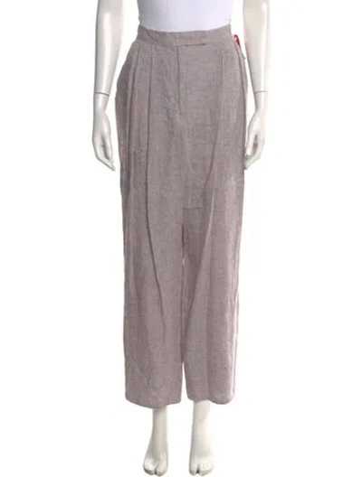 Pre-owned Rachel Comey Linen Wide Leg Pants W/ Tags In Purple