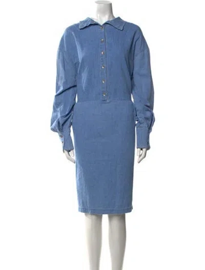 Pre-owned Rachel Comey Midi Length Dress In Blue