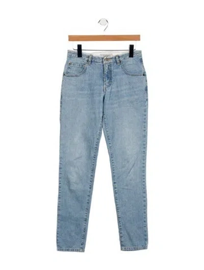 Pre-owned Rachel Comey Mid-rise Skinny Leg Jeans In Blue