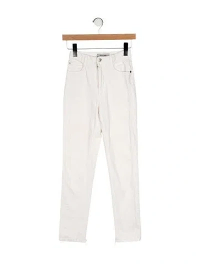 Pre-owned Rachel Comey Mid-rise Skinny Leg Jeans In Neutral