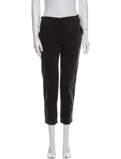 Pre-owned Rachel Comey Mid-rise Straight Leg Jeans In Black