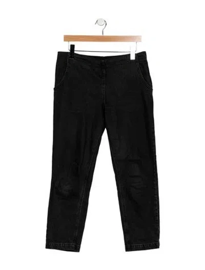 Pre-owned Rachel Comey Mid-rise Straight Leg Jeans In Black