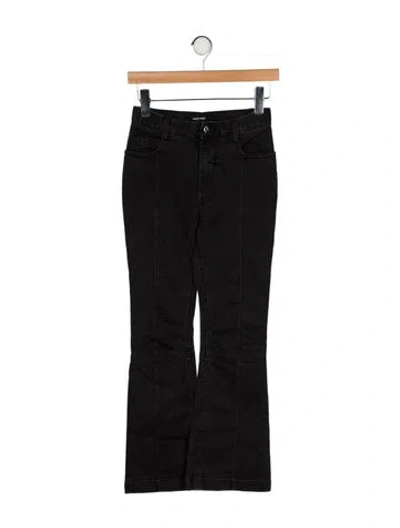Pre-owned Rachel Comey Mid-rise Straight Leg Jeans In Black
