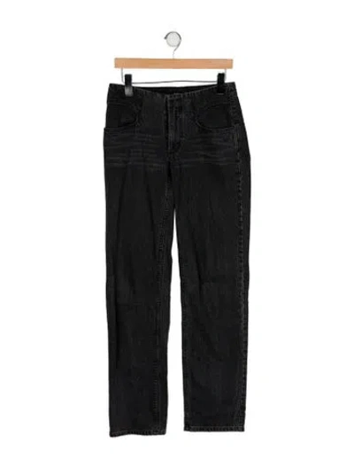 Pre-owned Rachel Comey Mid-rise Straight Leg Jeans In Black