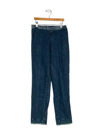 Pre-owned Rachel Comey Mid-rise Straight Leg Jeans In Blue