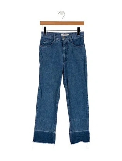 Pre-owned Rachel Comey Mid-rise Straight Leg Jeans In Blue