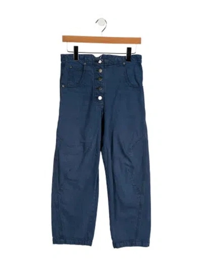Pre-owned Rachel Comey Mid-rise Straight Leg Jeans In Blue