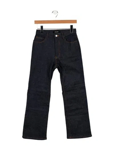 Pre-owned Rachel Comey Mid-rise Wide Leg Jeans In Blue